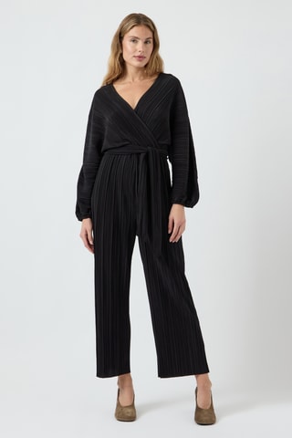Geplooide jumpsuit - Zwart - Yas