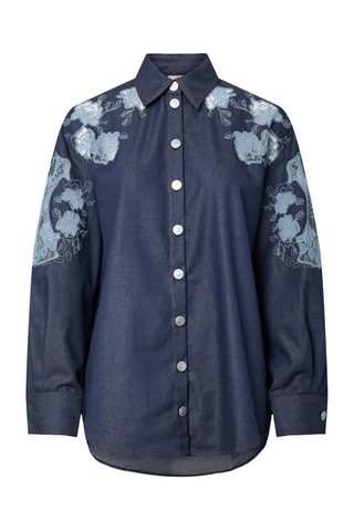 Spijkerblouse - Blauw - Yas