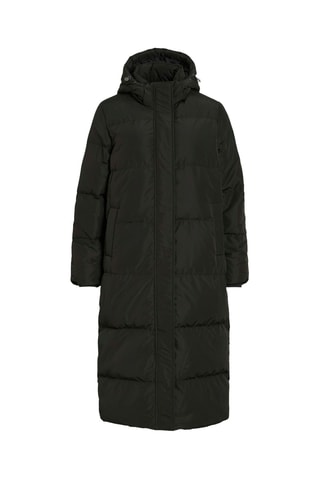 Lange Gewatteerde Jas - Zwart - Vila