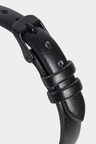 Montre à quartz en polyuréthane - Noir