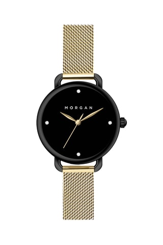 Montre à quartz en acier - Doré