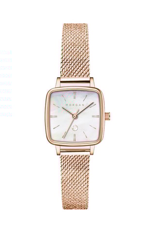 Montre à quartz en acier - Doré rose
