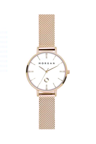 Montre à quartz en acier - Doré rose