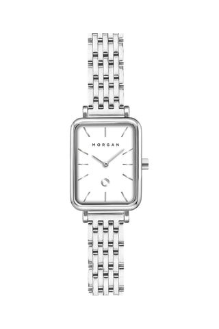 Montre à quartz en alliage de zinc - Argenté et blanc