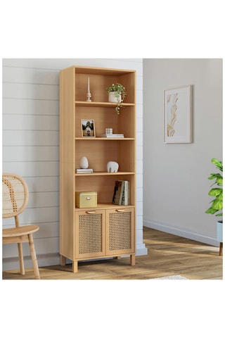 Libreria 2 ante Eve - Effetto legno