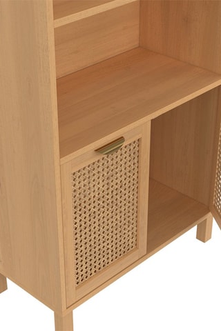 Libreria 2 ante Eve - Effetto legno