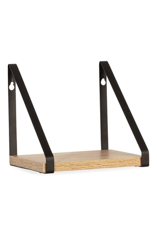 3 mensole Manufacture - Effetto legno e nero