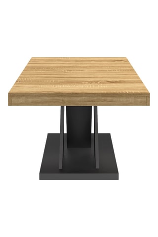 Comodino Alexia - Effetto legno e nero