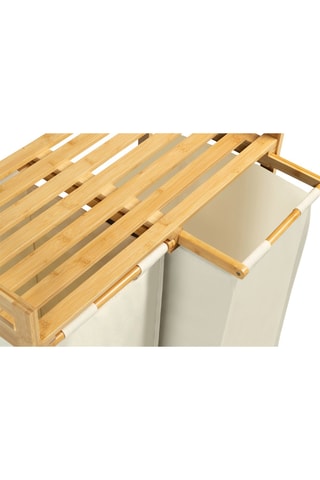 Portabiancheria in bambù Maya - Beige