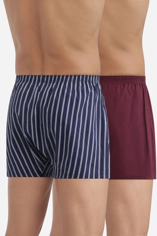 2 boxer Coton Stretch - Blu
