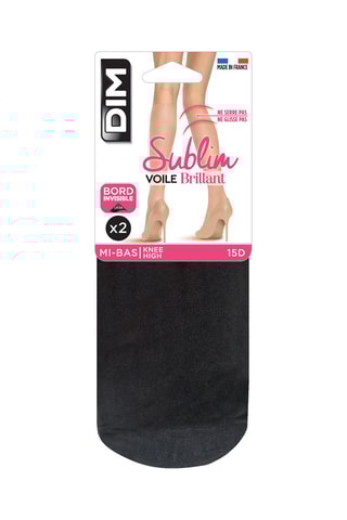 12 paia di gambaletti Sublim - 15 denari - Nero 