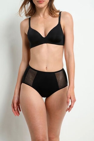 Slip a vita alta EcoDIM pancia piatta - Nero 