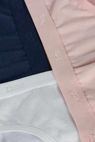 3 slip Les Pockets Ecodim - Bianco, rosa e navy