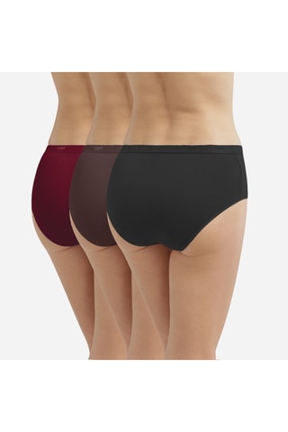 3 culottes Les Pockets EcoDIM - Nero, marrone e bordeaux