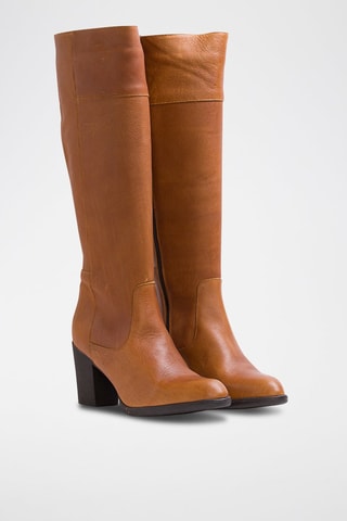 Stivali in pelle nappa - Cammello