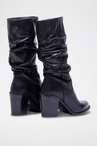 Stivali in pelle - Nero