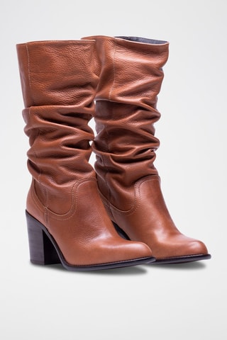 Stivali in pelle - Marrone chiaro