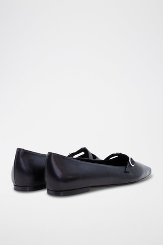Ballerine in pelle nappa - Nero