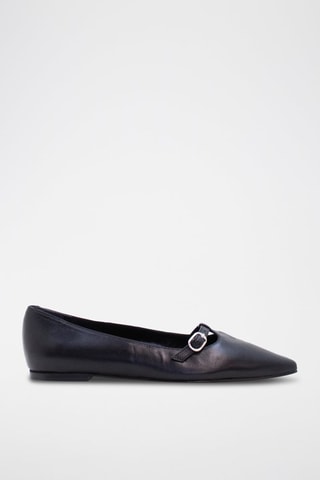 Ballerine in pelle nappa - Nero
