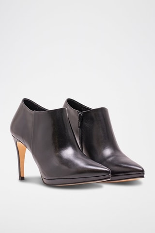 Tronchetti in crosta di pelle - Nero