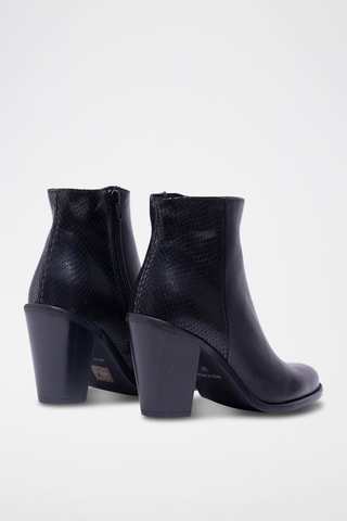 Stivaletti in pelle nappa - Nero