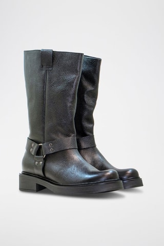 Stivaletti in pelle - Nero