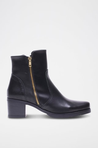 Stivaletti in pelle nappa - Nero