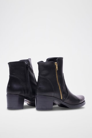 Stivaletti in pelle nappa - Nero