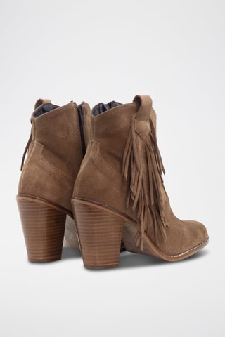 Stivaletti in pelle scamosciata - Marrone