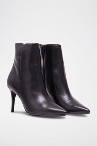 Stivaletti in pelle nappa - Nero