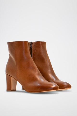 Stivaletti in pelle nappa - Marrone