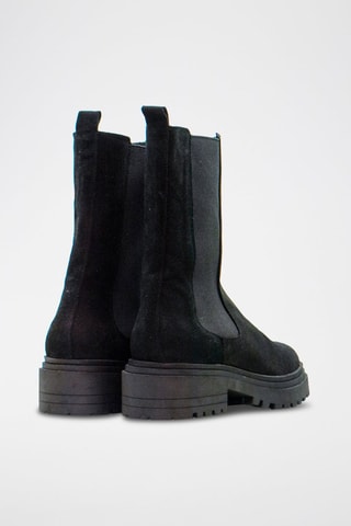 Stivaletti Beatles in pelle scamosciata - Nero