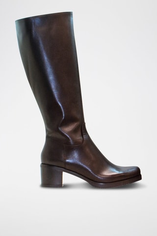 Stivaletti in pelle - Marrone 