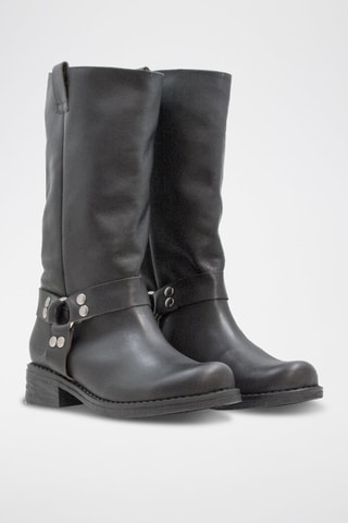 Stivaletti in pelle - Nero