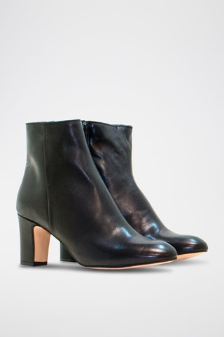 Stivaletti in pelle nappa - Nero