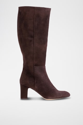 Stivali in pelle scamosciata - Marrone