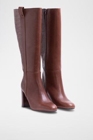 Stivali in pelle nappa - Marrone