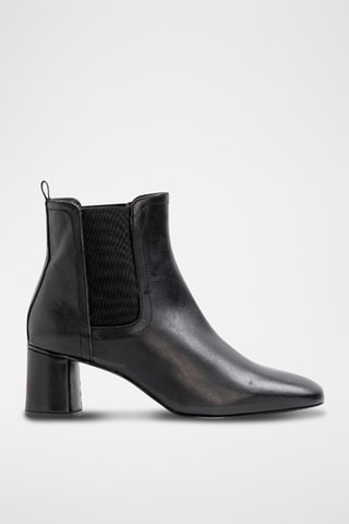 Stivaletti Beatles in pelle - Nero