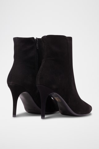 Stivaletti in pelle scamosciata - Nero