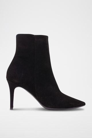 Stivaletti in pelle scamosciata - Nero