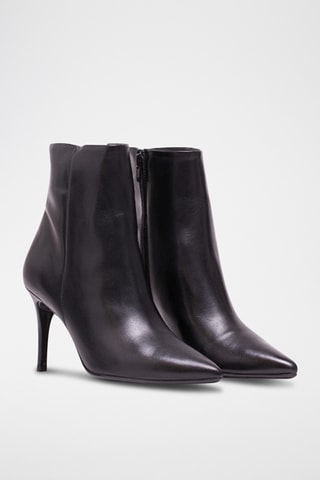 Stivaletti in pelle nappa - Nero