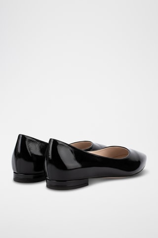 Ballerine in pelle verniciata - Nero