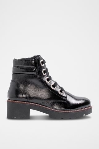 Stivaletti in pelle scamosciata - Nero