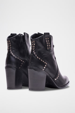 Stivaletti in pelle nappa - Nero