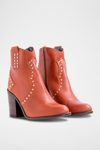 Stivaletti in pelle nappa - Marrone