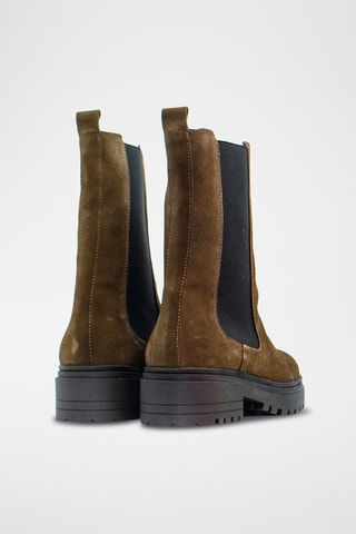 Stivali Beatles in pelle scamosciata - Kaki