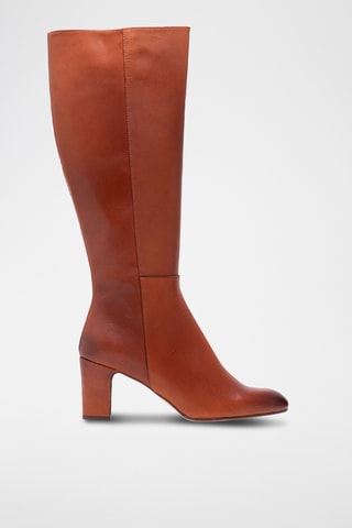 Stivali in pelle - Cammello