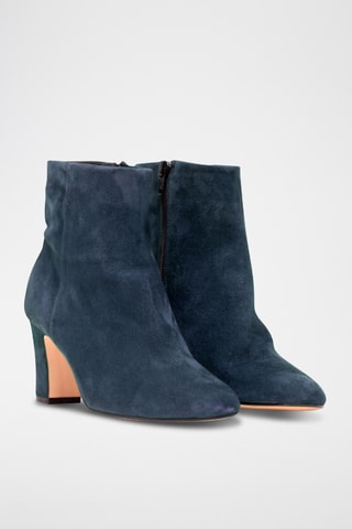 Stivaletti in pelle scamosciata - Blu scuro