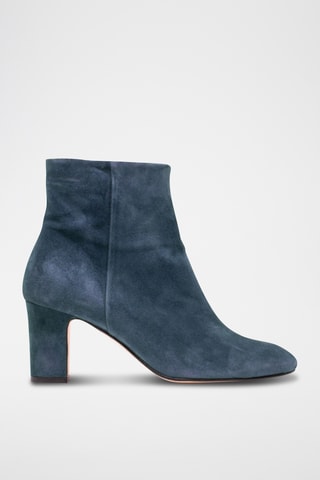 Stivaletti in pelle scamosciata - Blu scuro