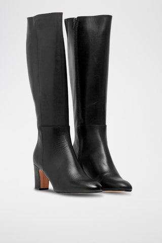 Stivali in pelle - Nero
